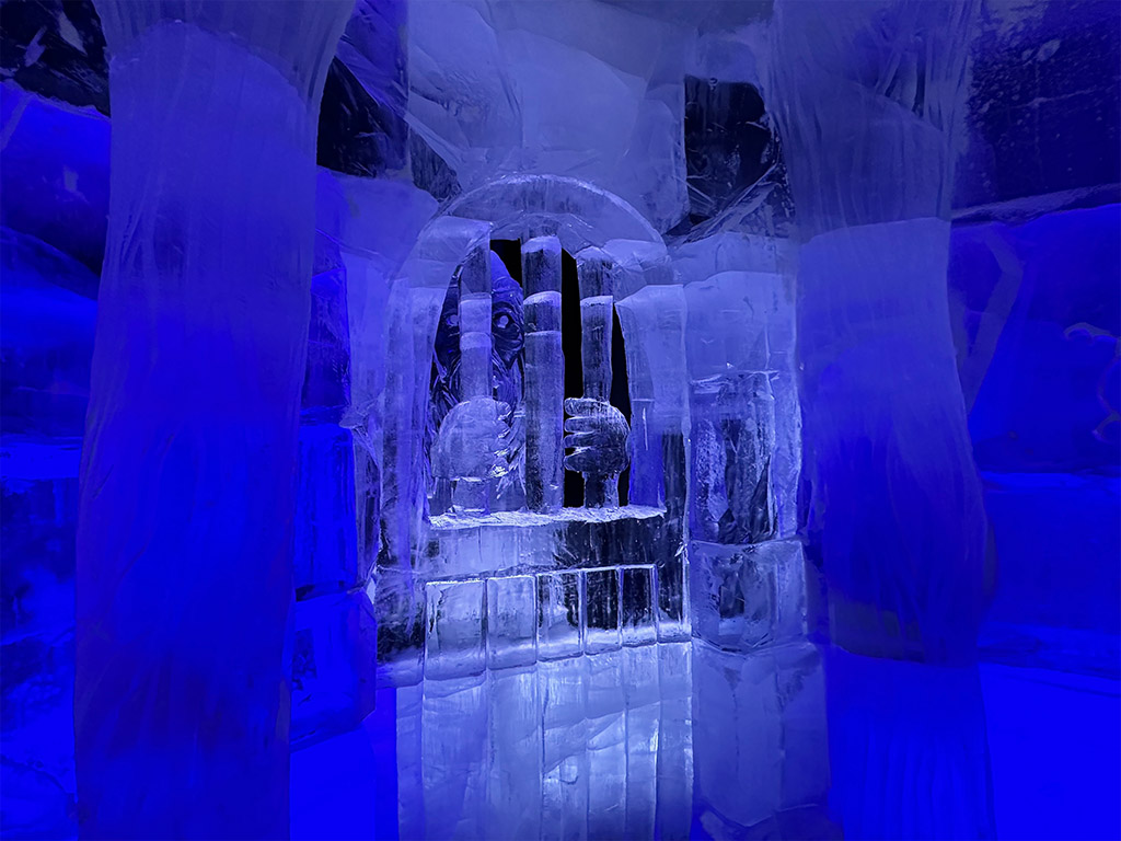 Sculptures from ice and snow